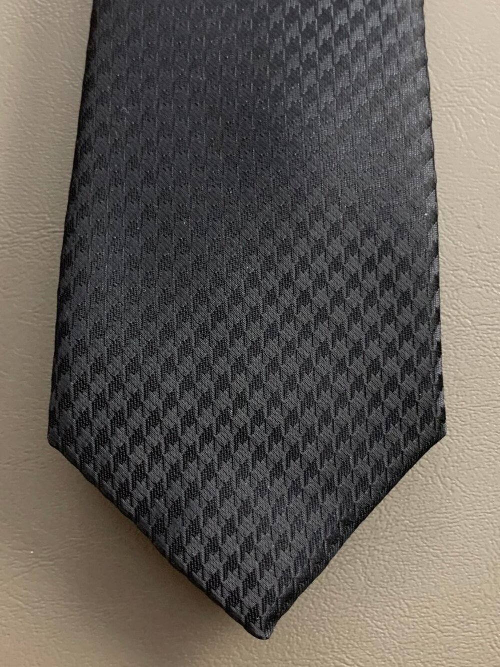 Alfani Men's Slim 2.75'' 100% Polyester Neck Tie, Black Celeste Houndstooth